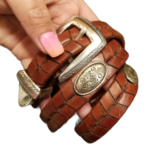 Vintage Brighton Woven Belt